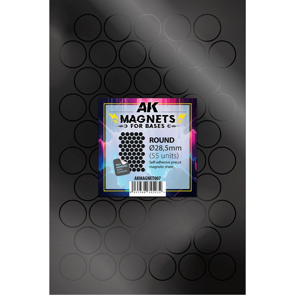 AK Interactive - Magnets - Round 25 Ø - 55 units
