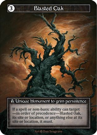 Blasted Oak (Foil) - Alpha Foil