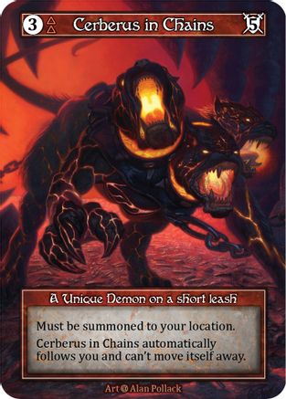 Cerberus in Chains (Foil) - Alpha Foil