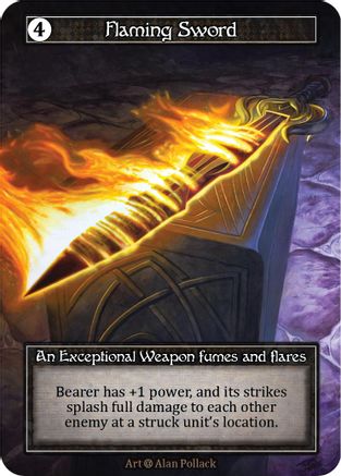 Flaming Sword (Foil) - Alpha Foil