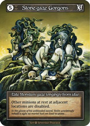 Stone-gaze Gorgons (Foil) - Alpha Foil