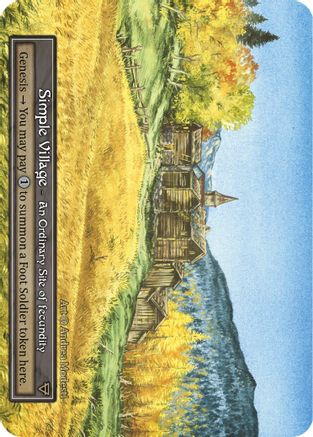 Simple Village (Foil) - Alpha Foil