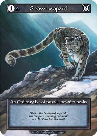 Snow Leopard (Foil) - Alpha Foil