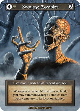 Scourge Zombies (Foil) - Beta Foil