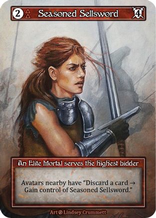 Seasoned Sellsword (Foil) - Beta Foil