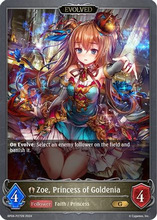 Zoe, Princess of Goldenia (Evolved) - P27EN (Foil)
