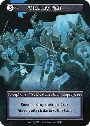 Attack by Night (Foil) - Arthurian Legends Foil
