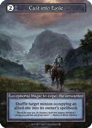 Cast into Exile (Foil) - Arthurian Legends Foil