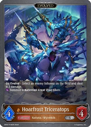 Hoarfrost Triceratops (Evolved) - P18EN (Foil)