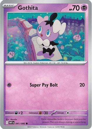 Gothita 038/086 - Reverse Holofoil SV White Flare - Common