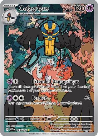 Cofagrigus 120/086 - Holofoil SV White Flare - Illustration Rare
