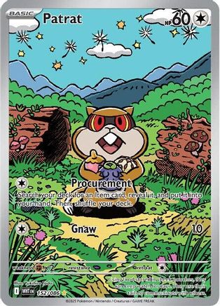 Patrat 151/086 - Holofoil SV White Flare - Illustration Rare