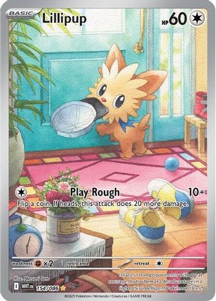 Lillipup 153/086 - Holofoil SV White Flare - Illustration Rare