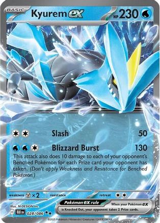 Kyurem ex 031/086 - Holofoil SV Black Bolt - Double Rare