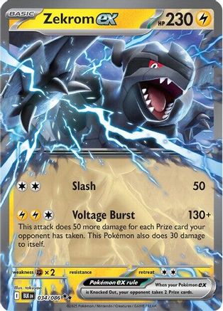 Zekrom ex 037/086 - Holofoil SV Black Bolt - Double Rare