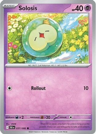 Solosis 040/086 - Reverse Holofoil SV Black Bolt - Common