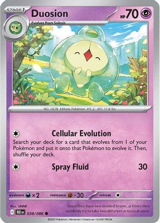 Duosion 041/086 - Reverse Holofoil SV Black Bolt - Common