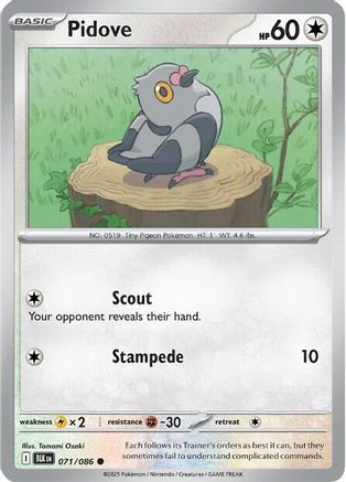 Pidove 073/086 SV Black Bolt - Common