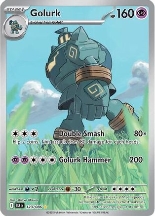 Golurk 129/086 - Holofoil SV Black Bolt - Illustration Rare