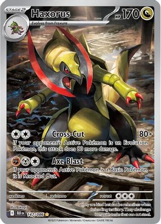Haxorus 152/086 - Holofoil SV Black Bolt - Illustration Rare