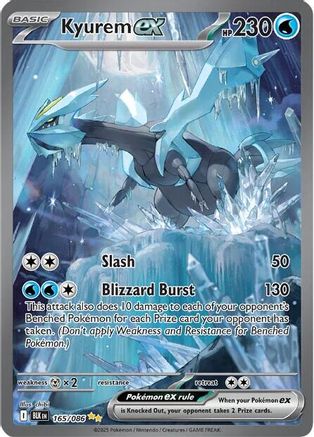 Kyurem ex 168/086 - Holofoil SV Black Bolt - Special Illustration Rare