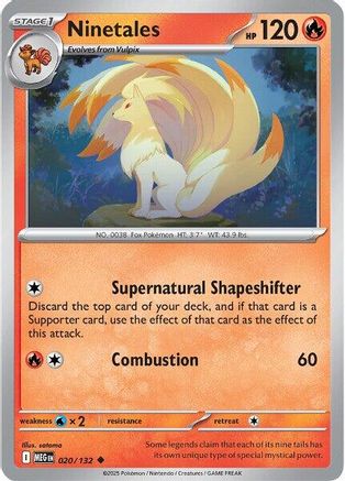 Ninetales 020 ME01 Mega Evolution - Uncommon
