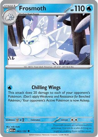 Frosmoth 043 ME01 Mega Evolution - Uncommon