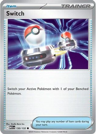 Switch 130 - Reverse Holofoil ME01 Mega Evolution - Common