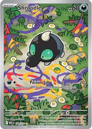 Shroodle 149/132 - Holofoil ME01 Mega Evolution - Shiny Rare