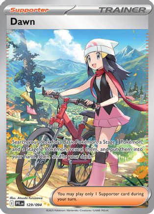 Dawn 129/094 - Holofoil ME02 Phantasmal Flames - Special Illustration Rare