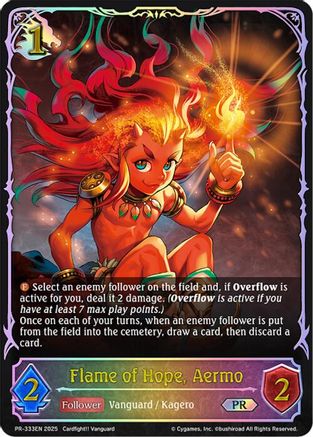 Flame of Hope, Aermo - PR-333