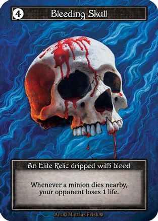 Bleeding Skull (Foil) - Gothic Foil