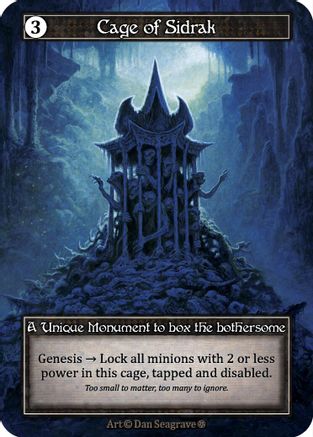 Cage of Sidrak (Foil) - Gothic Foil