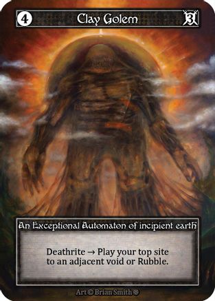 Clay Golem (Foil) - Gothic Foil