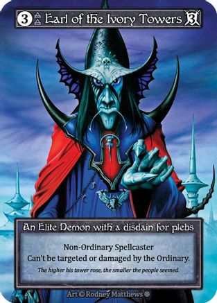Earl of the Ivory Towers (Foil) - Gothic Foil