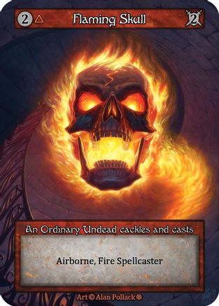 Flaming Skull - Gothic