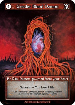 Greater Blood Demon (Foil) - Gothic Foil