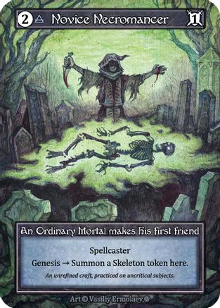 Novice Necromancer (Foil) - Gothic Foil