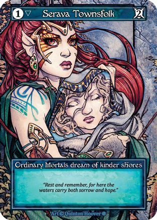 Serava Townsfolk (Foil) - Gothic Foil