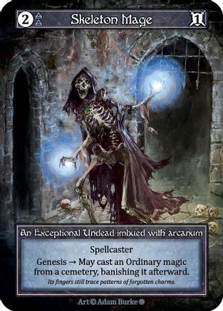 Skeleton Mage (Foil) - Gothic Foil