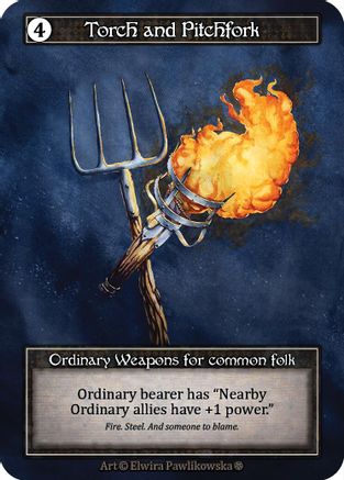 Torch and Pitchfork (Foil) - Gothic Foil