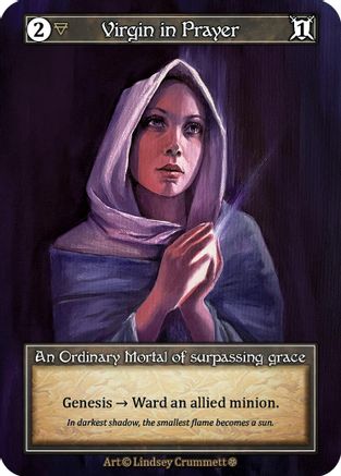 Virgin in Prayer (Foil) - Gothic Foil