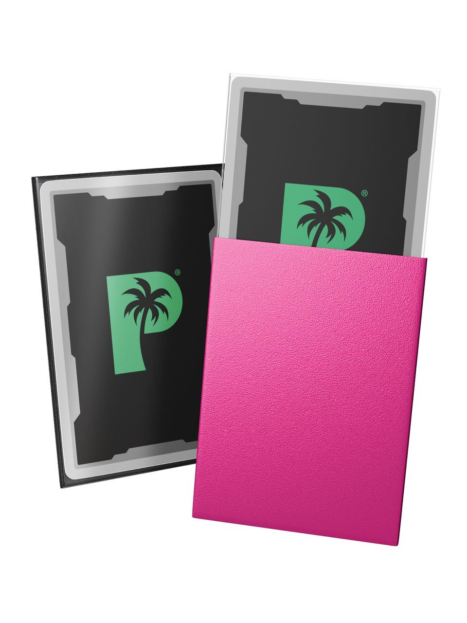 Palms Off Gaming Blackout Deck Sleeves 100pc Pink
