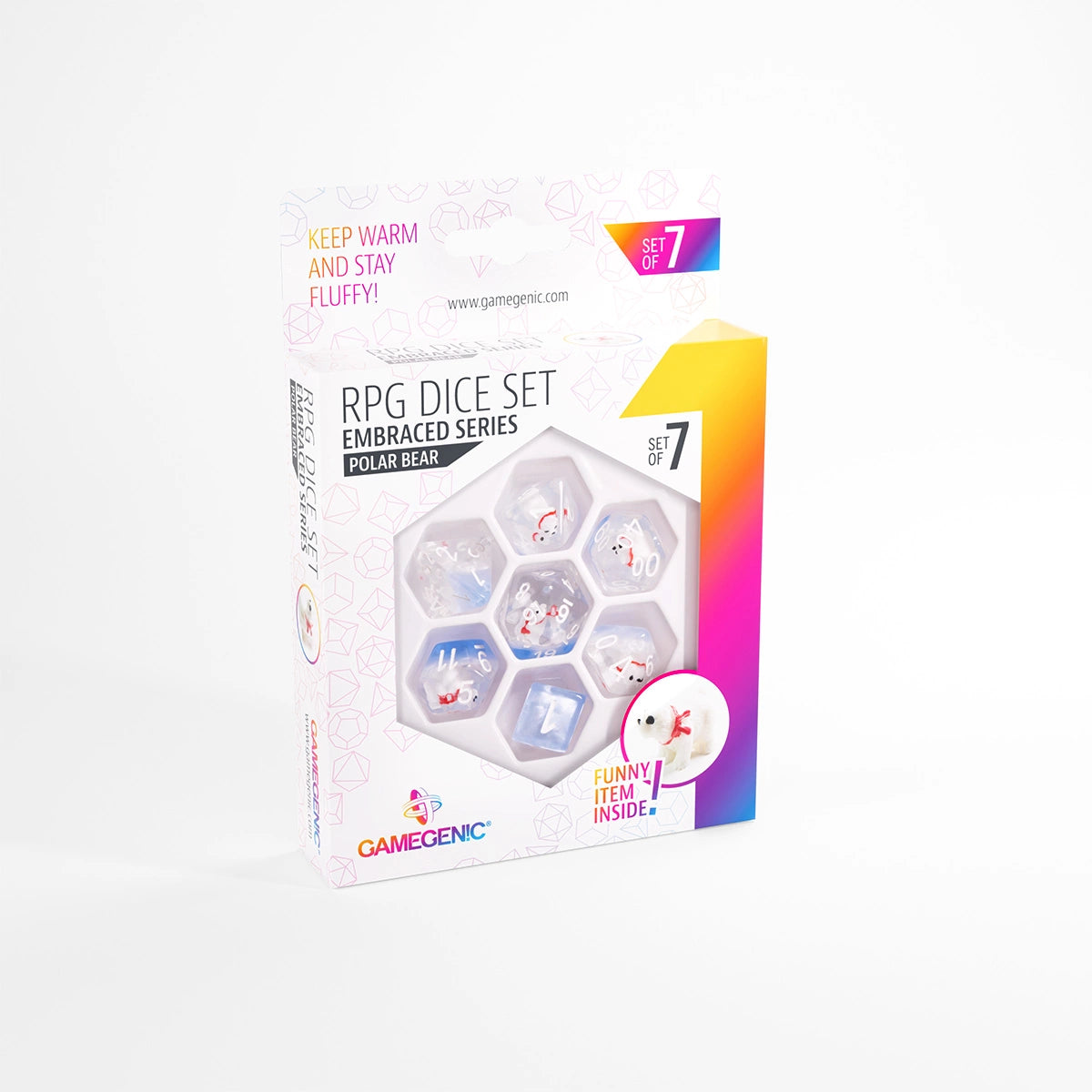 Gamegenic Embraced Series - Polar Bear - RPG Dice Set (7pcs)