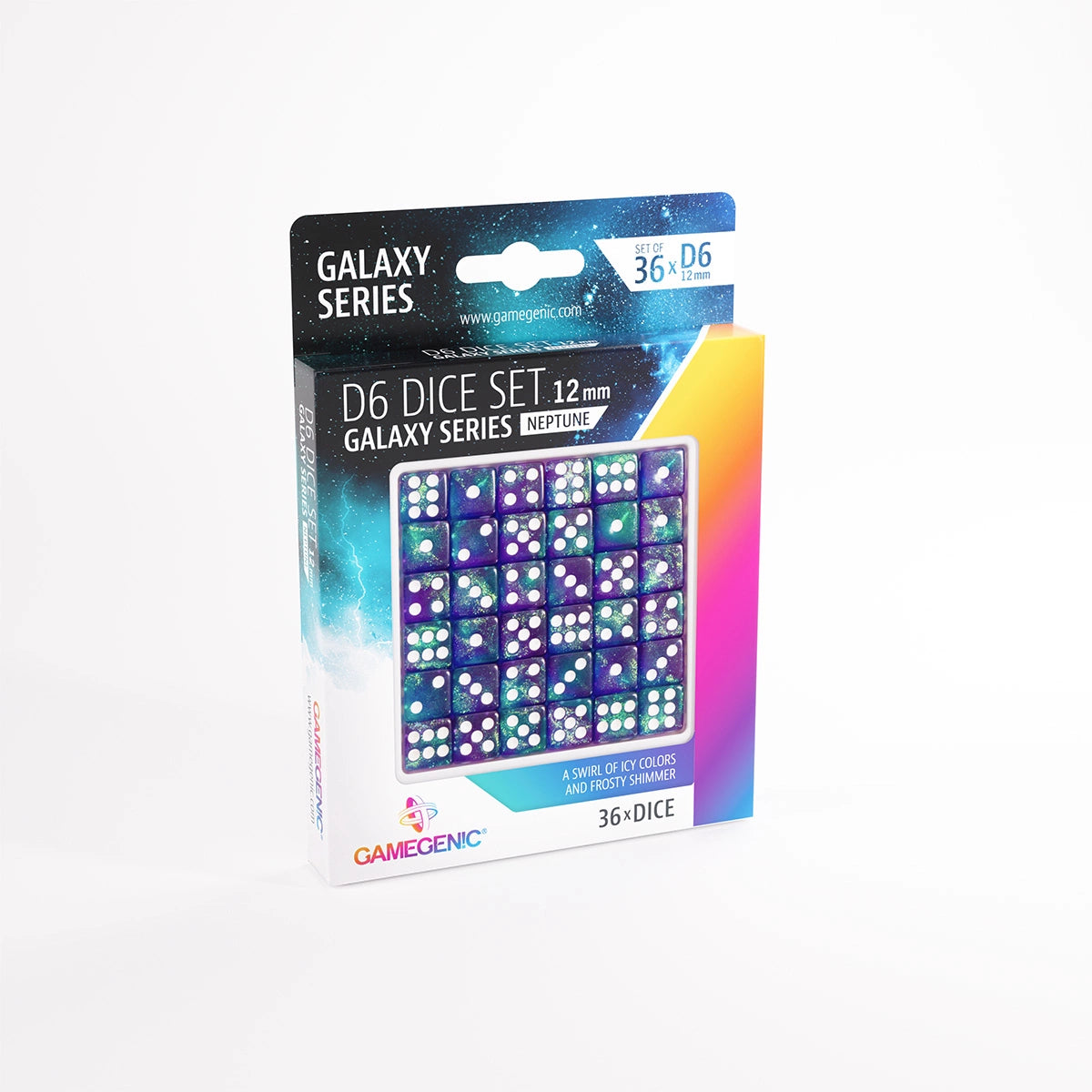 Gamegenic D6 Dice Set (36pcs) - Galaxy Series NEPTUNE