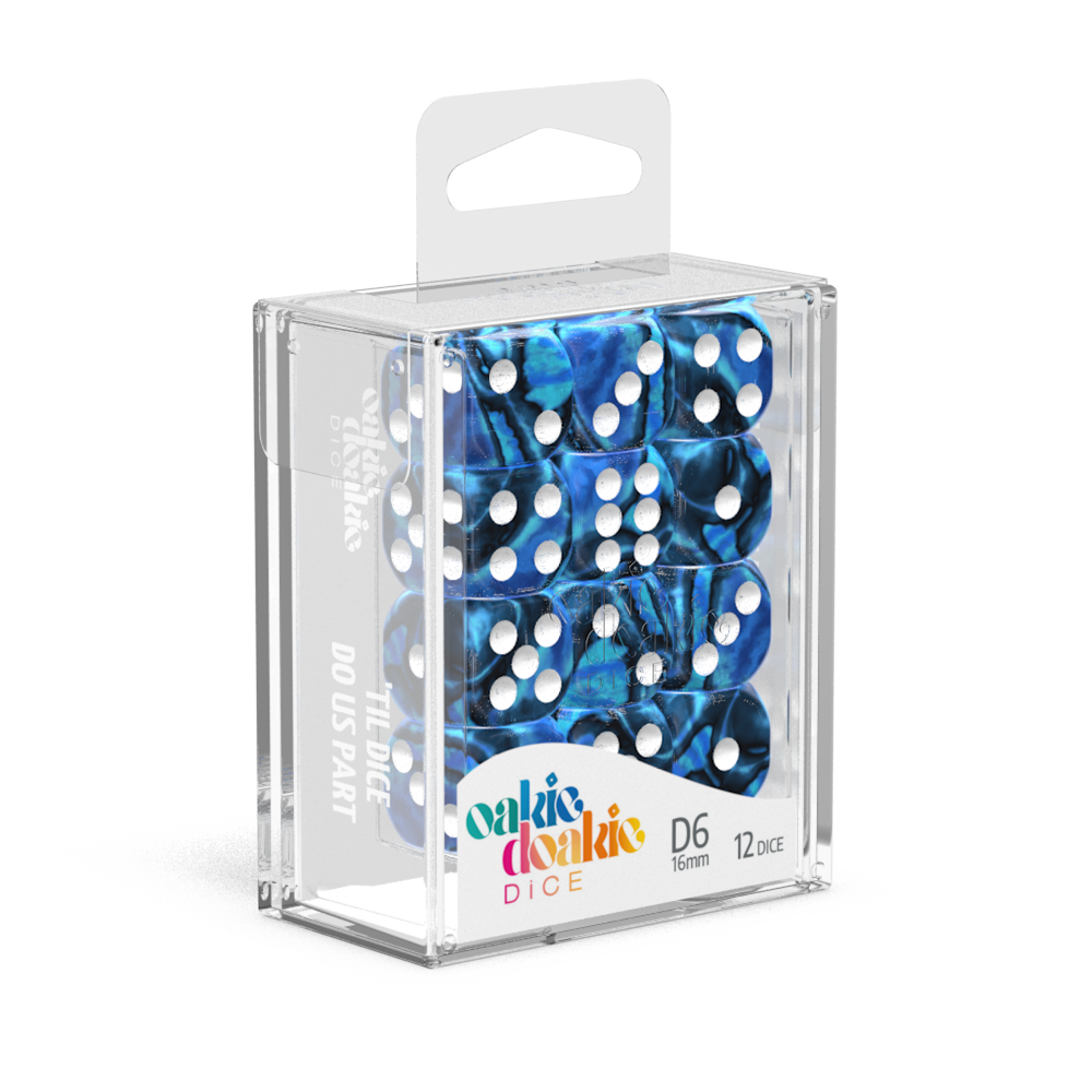 Oakie Doakie Dice D6 16 mm Gemi Dice - Twilight Stone (12)