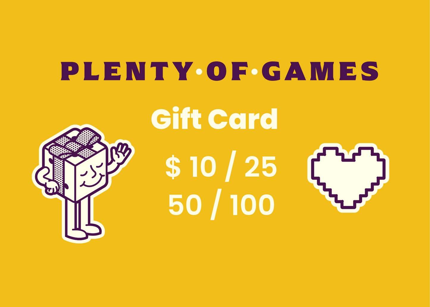 Plenty of Games Gift Card