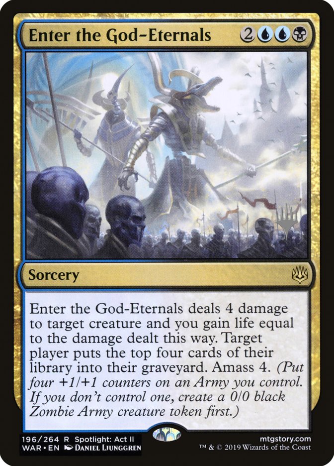 Enter the God-Eternals (Promo Pack) [War of the Spark Promos] Foil
