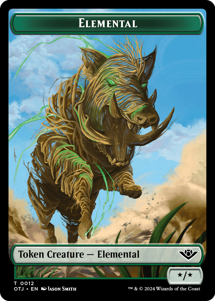 Elemental  [Outlaws of Thunder Junction Tokens] Foil