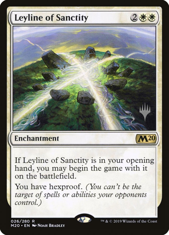 Leyline of Sanctity (Promo Pack) [Core Set 2020 Promos] Foil